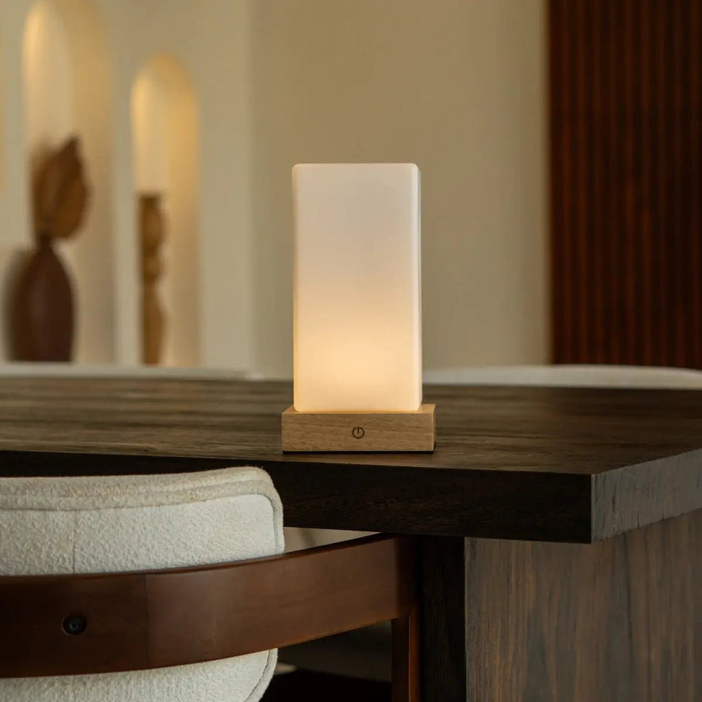 Zayn rechargeable lamp in bedroom ambient mode