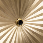Tsijn Brass Pleated Iron Wall Lamp