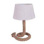Touw Natural Rope & White Textile Table Lamp – Large