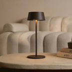 Hugo cordless lamp overhead view cylindrical silhouette
