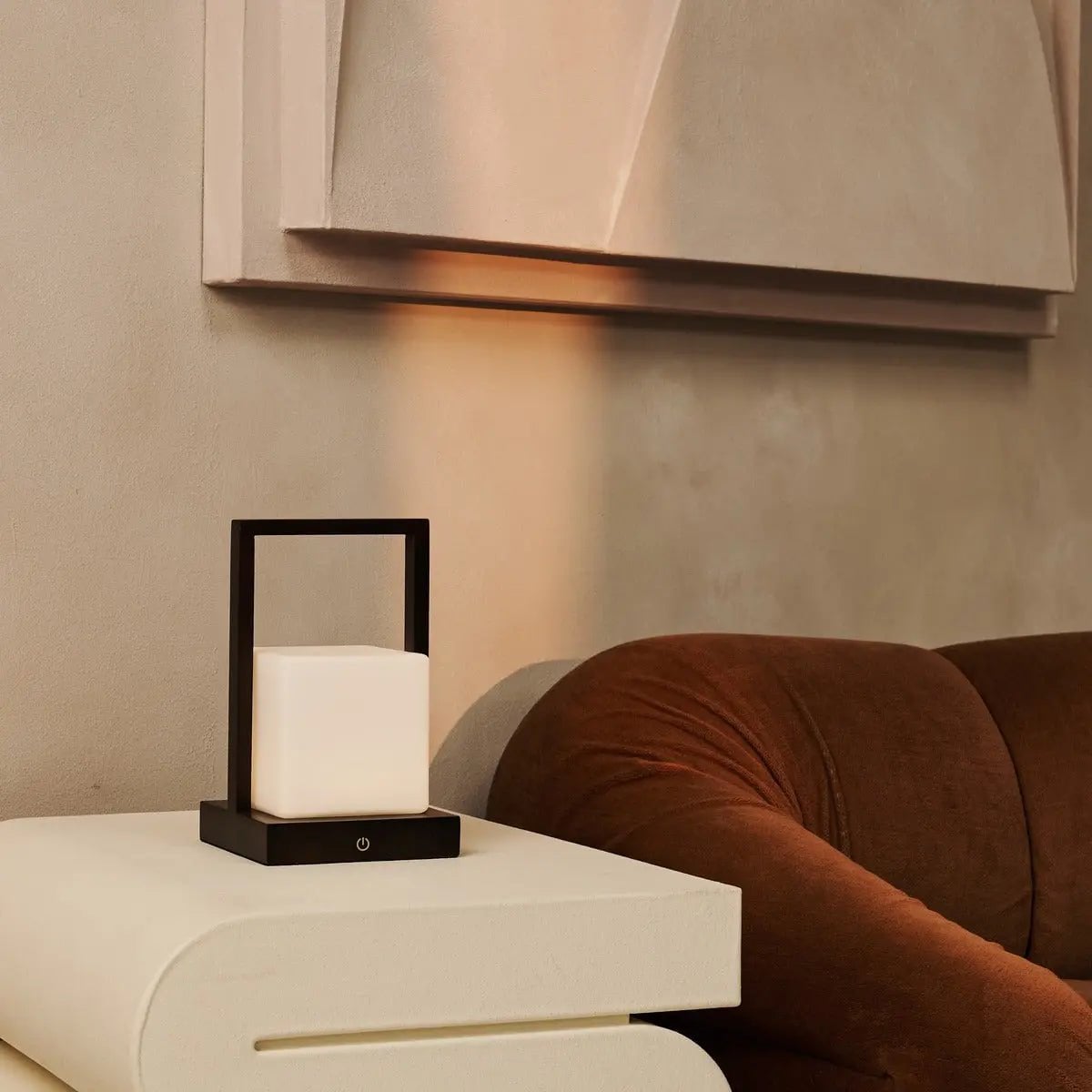 Noah dark brown rechargeable cordless table lamp