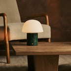 Maes Verde Alpi marble rechargeable cordless table lamp