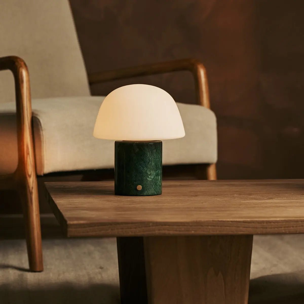 Maes Verde Alpi marble rechargeable cordless table lamp