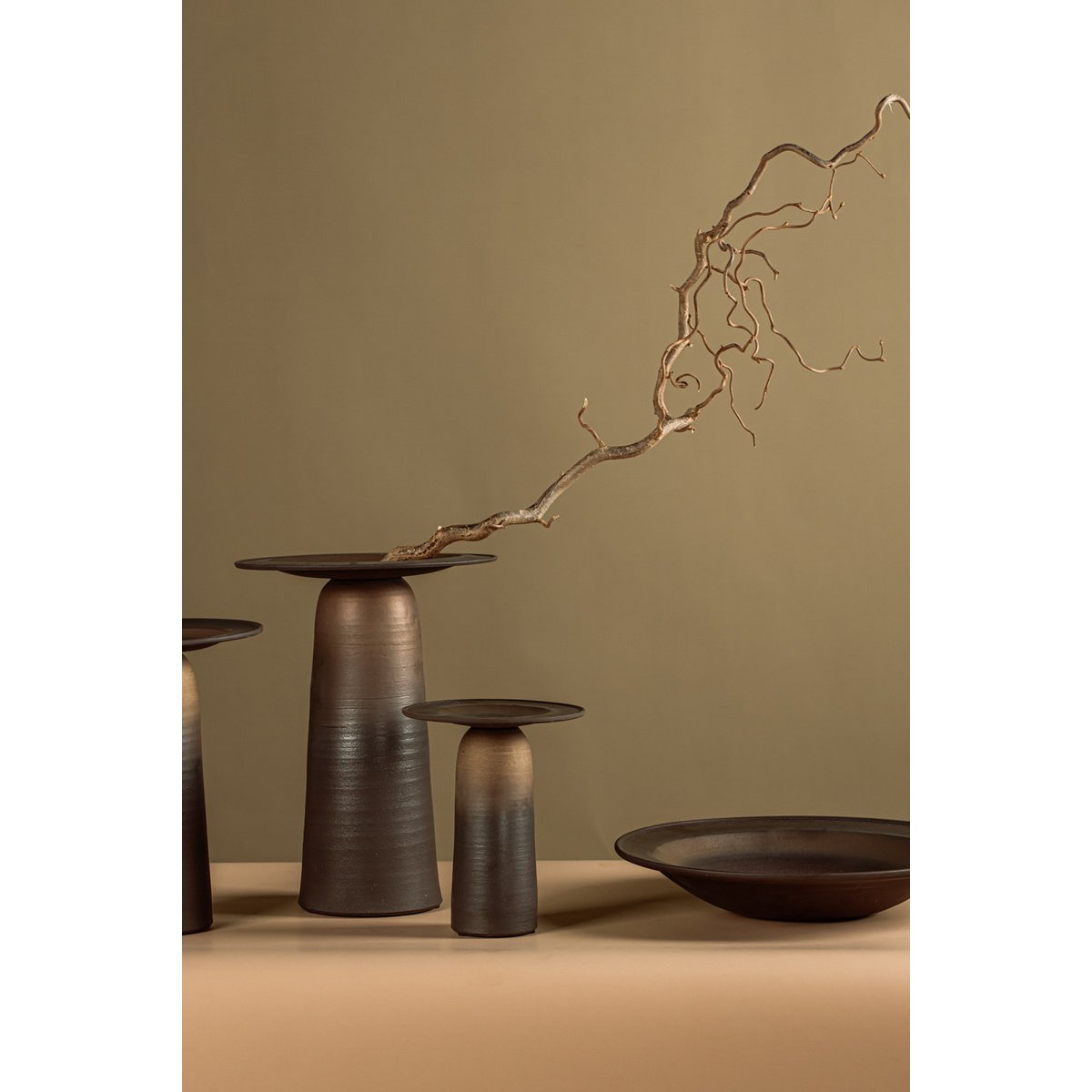 New Modern ceramic large flat bowl East+West, ULF06BB