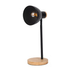 Marie Black Metal & Wood Desk Lamp