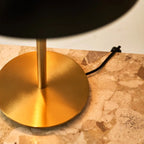Lola corded lamp warm ambient glow in classic interior