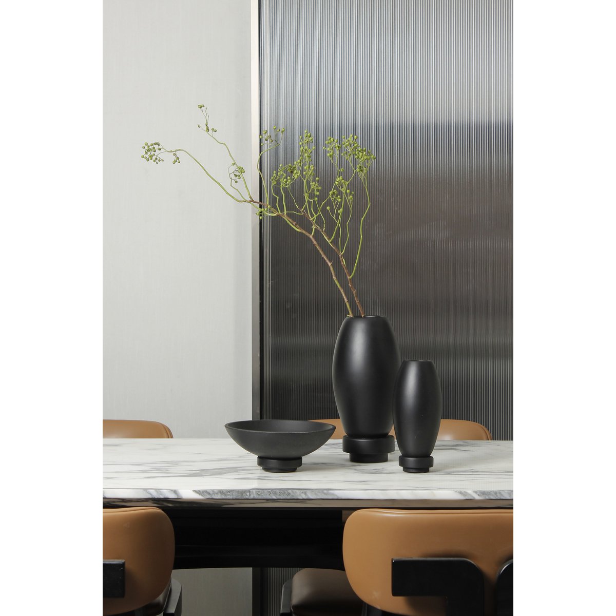 Innovative modern vase, microcement, Top Design, RUD22BK