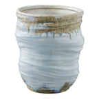 Azure Bloom vase full product view on white background