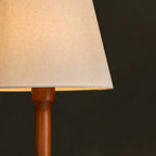 Nova corded lamp warm ambient glow in rustic interior