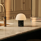 Maes Nero Marquina Marble Rechargeable Table Lamp