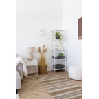 Solea corded lamp warm ambient glow in living room setting