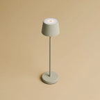 Vondel cordless lamp docked on dwelly charging station