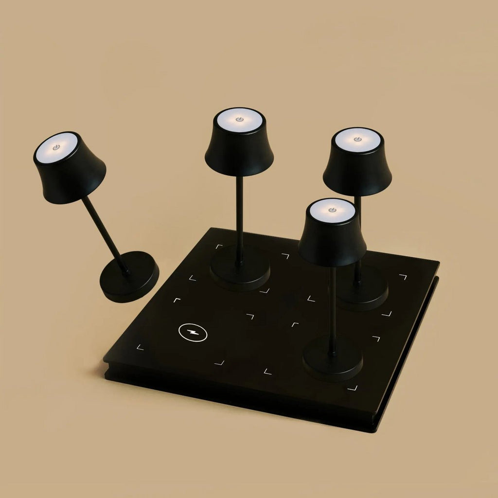 De Pijp midnight black cordless lamp and Amstel Dock Professional Set