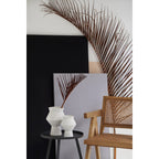 Cuzco White Speckled Ceramic Sculptural Vase