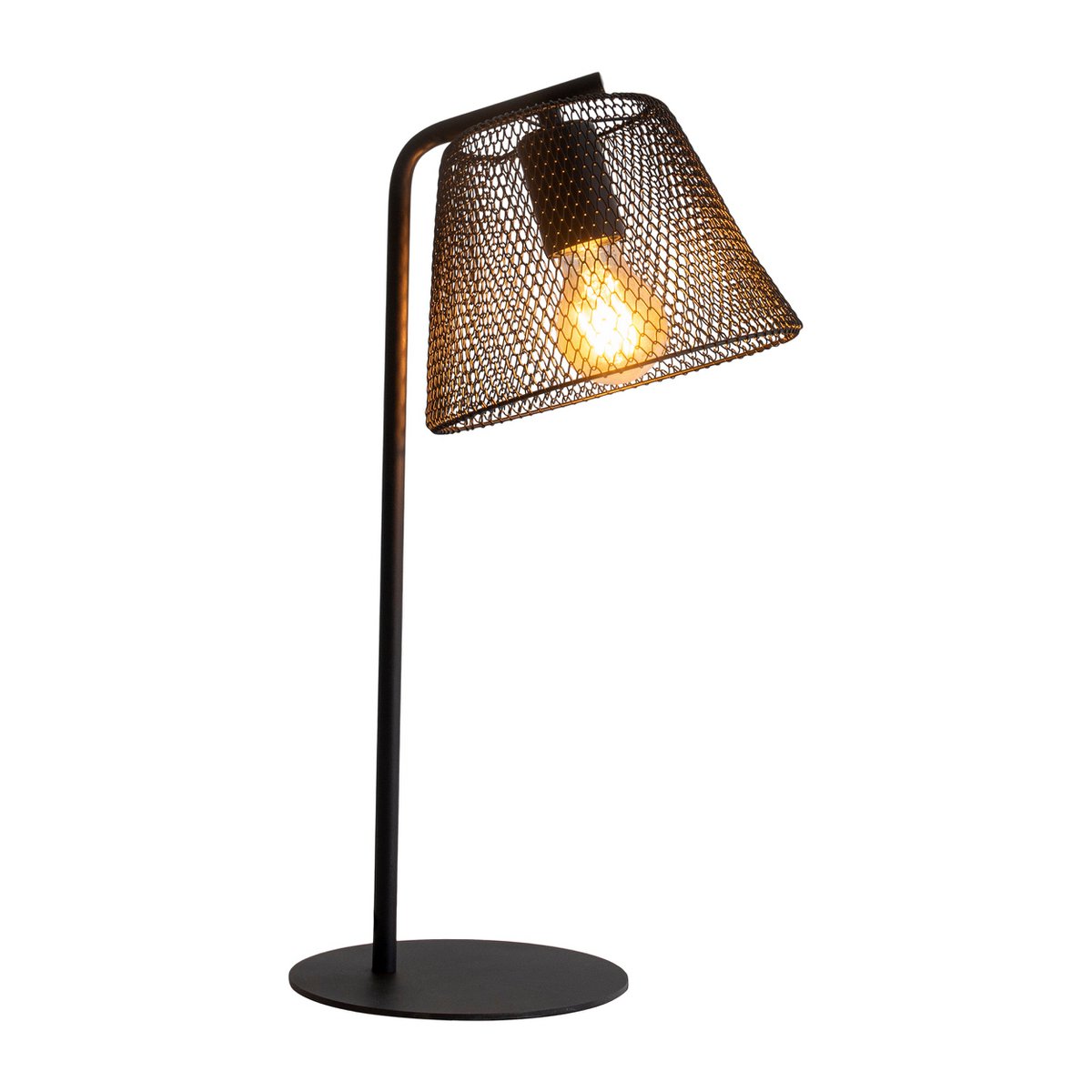 Korie Black Wire Mesh Table Lamp