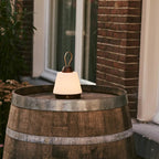 Liv leather lamp touch-dim function close-up