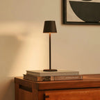 Jasper Mocha Brown Metal Cordless Rechargeable Table Lamp