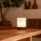 Avery rechargeable lamp polyethylene shade warm ambient glow