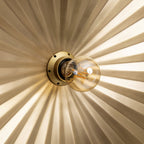 Tsijn Brass Pleated Iron Wall Lamp