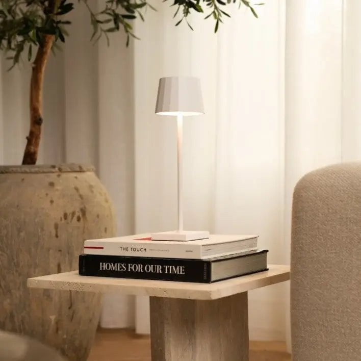 William rechargeable table lamp candlelight mode warm glow