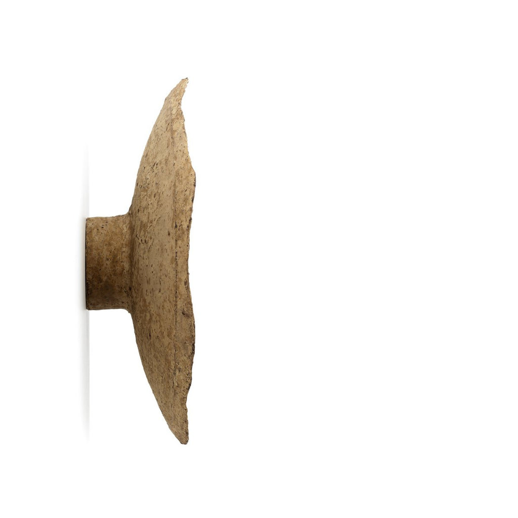 Sahara Glow Mud Paper-Mâché Wall Lamp – Large
