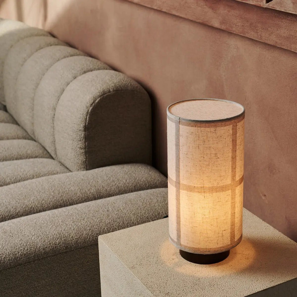 Sakura corded lamp full view warm ambient light