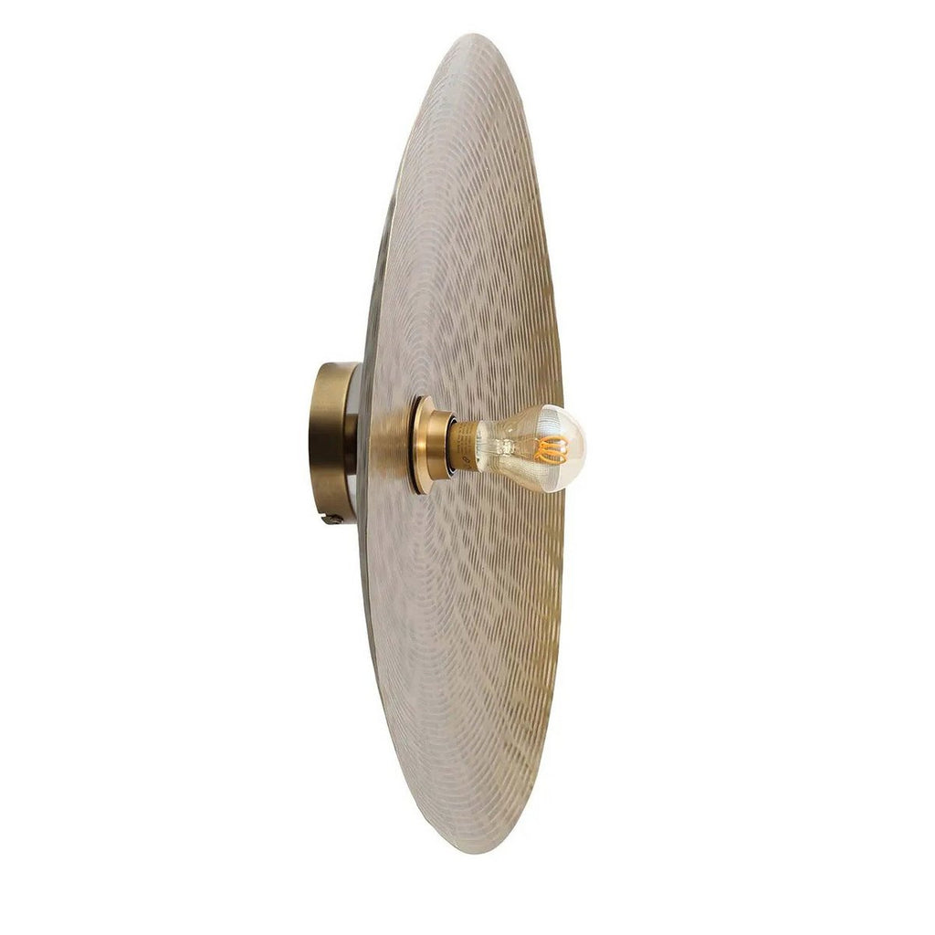 Volle Maan Brass Engraved Iron Wall Lamp