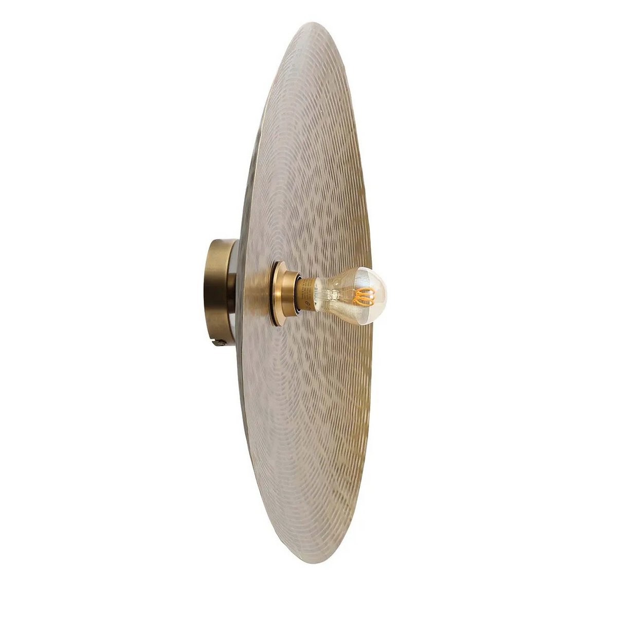Volle Maan Brass Engraved Iron Wall Lamp