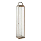 Herslev Antique Brass Metal & Glass Lantern