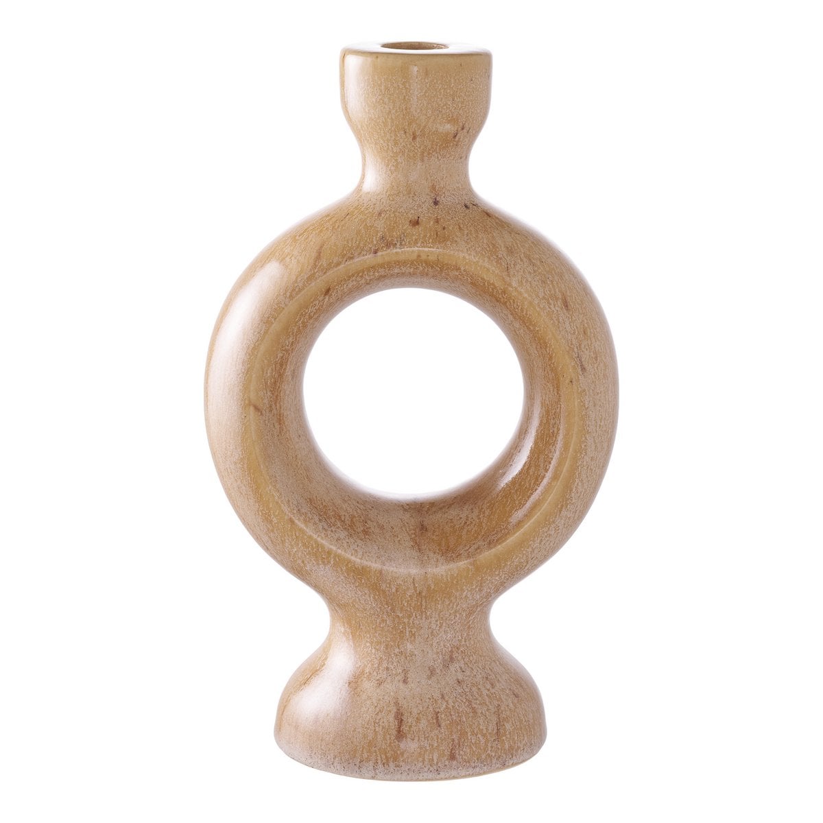 Brava candle holder styled on tabletop in contemporary interior