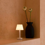 Zoe cordless table lamp overhead view