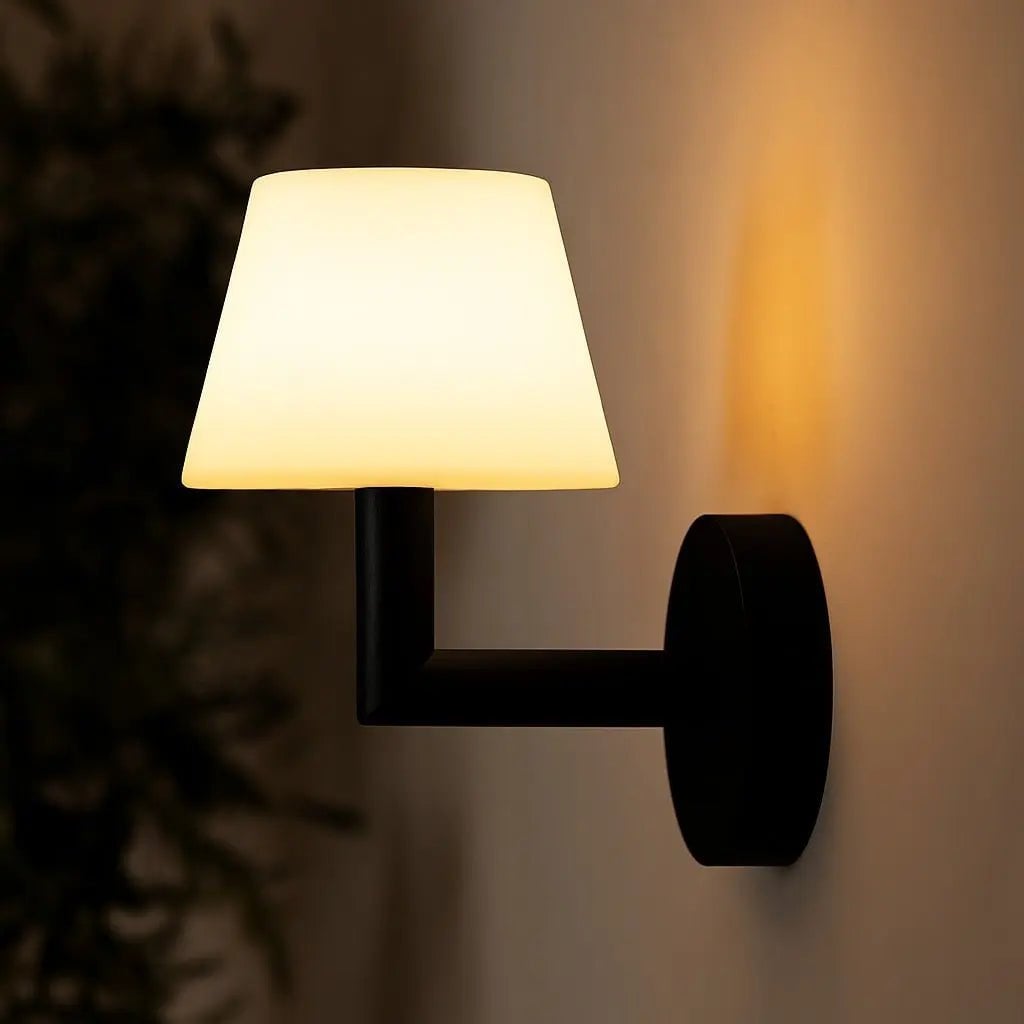 Ted wood rechargeable cordless wall lamp mounted