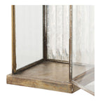 Herslev Antique Brass Metal & Glass Lantern