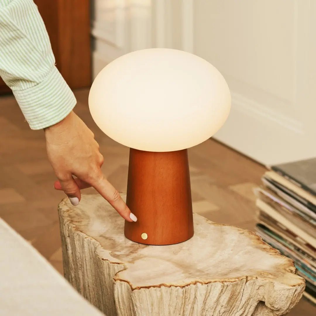 Max rechargeable lamp in dining room ambient setting
