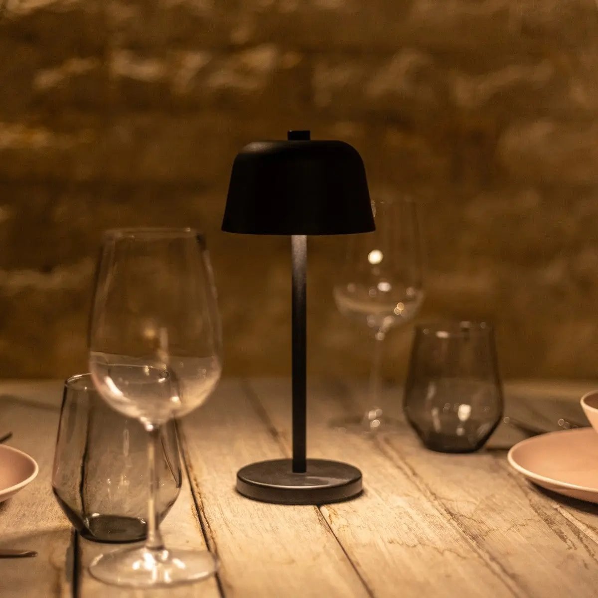Anton rechargeable table lamp candlelight mode warm glow