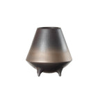 Otaru Bronze-to-Black Ceramic Sculptural Vase