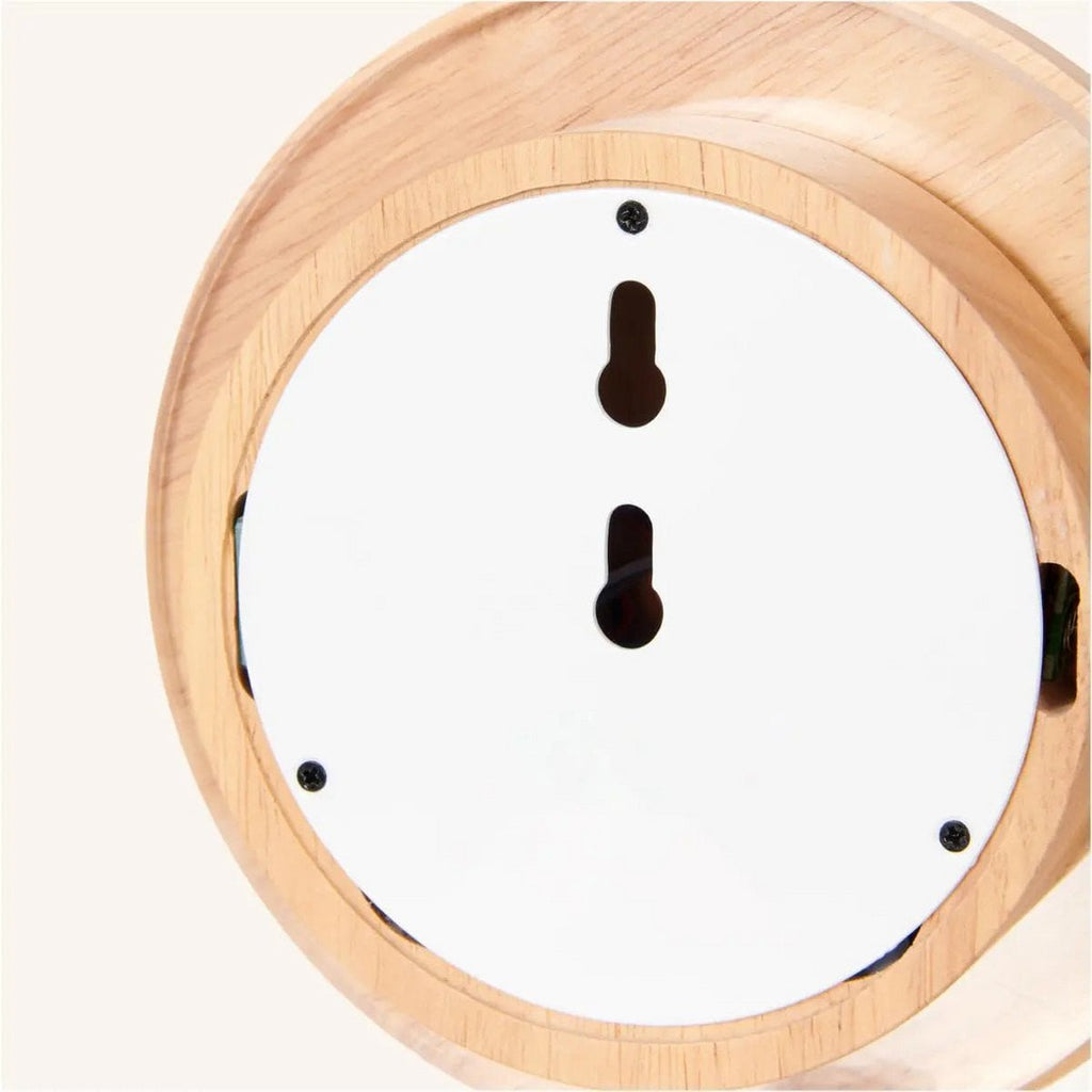 Lou Light Brown Rubberwood Cordless Rechargeable Wall Lamp