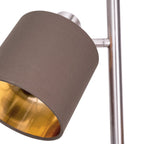 Maron Taupe & Nickel Table Lamp