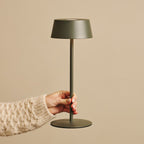 Hugo Olive Green Metal Rechargeable Touch Table Lamp