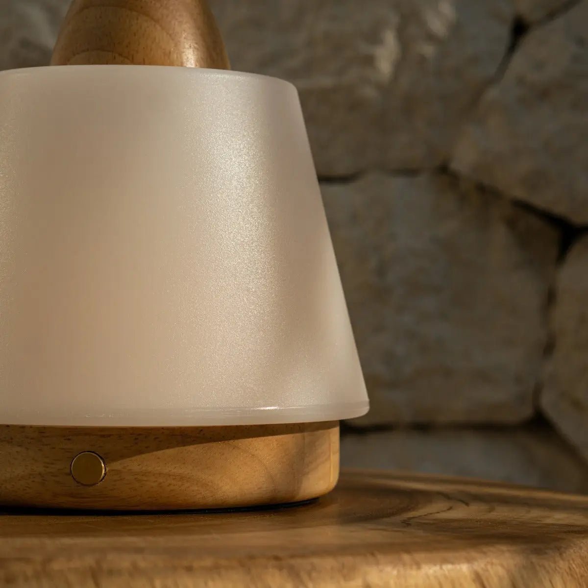 Liv rechargeable lamp in living room setting