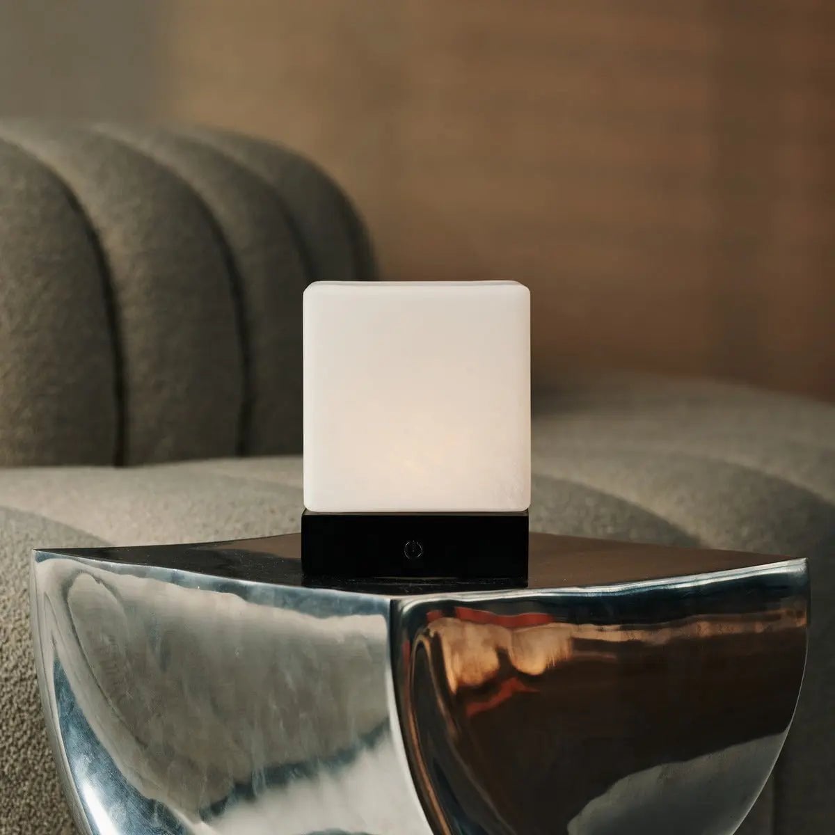 Yce Mini lamp on shelf compact bedside setting