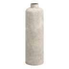 Hou Floor Vase – Antique Beige Metal