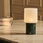 Cuyp rechargeable lamp in living room console