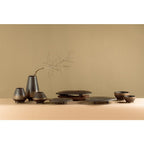 Otaru Bronze-to-Black Ceramic Sculptural Vase