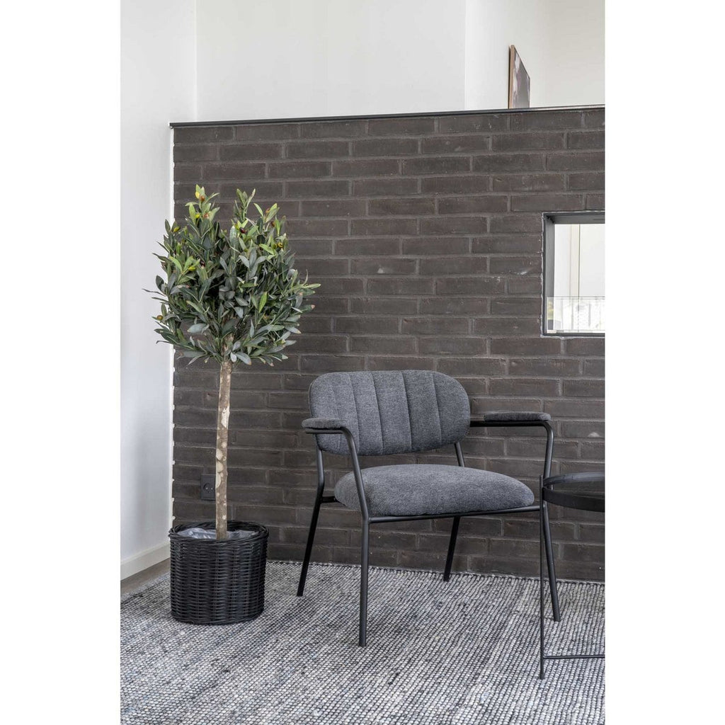 Olivenbaum - Grün, PE-Kunststoff/Polyester, 43x47x120 cm