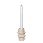 Auren candle holder close-up of natural stone texture neutral tones
