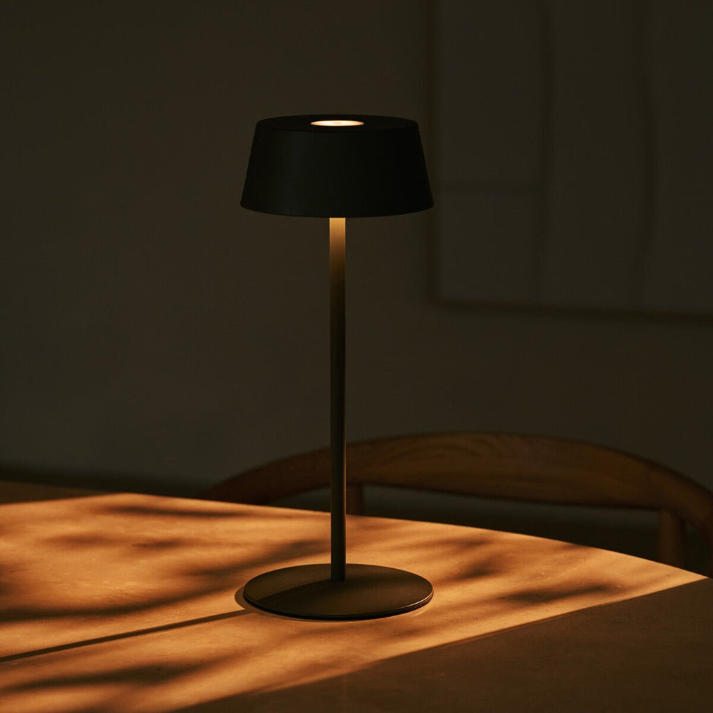 Hugo Olive Green Metal Rechargeable Touch Table Lamp
