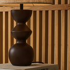 Kai table lamp detail of fabric-covered cord