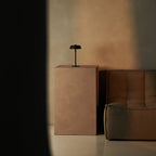Luca Mocha Brown Metal Cordless Table Lamp