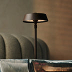 Luca Mocha Brown Metal Cordless Table Lamp